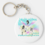 I am alpha and Omega Key Chain