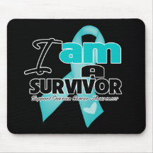 I am an Ovarian Cancer Survivor Mousepads