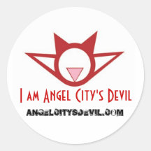 "I am Angel City's Devil" sticker, large