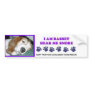 I AM BASSET HEAR ME SNORE BUMPER STICKER