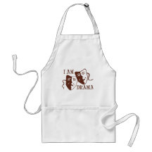 I am drama brown aprons