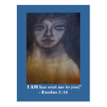 I AM HAS SENT ME TO YOU POST CARD