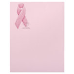 I AM, I DID, I WAS - Cancer Pink Ribbon Letterhead