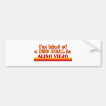 I am kind of a BIG DEAL in Aliso Viejo Bumper Sticker