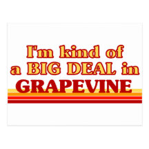 I am kind of a BIG DEAL in Grapevine Postcards