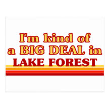 I am kind of a BIG DEAL in Lake Forest Postcard