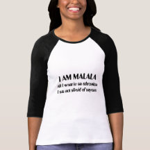 I am Malala Not Afraid of Anyone T-shirt