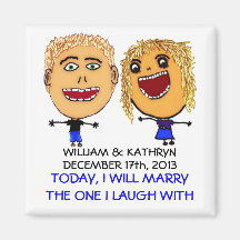I am Marrying My Best Friend Cartoon Refrigerator Magnets