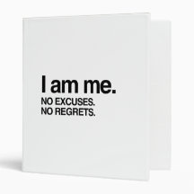 I AM ME 3 RING BINDERS