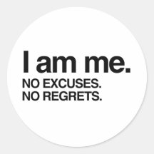 I AM ME ROUND STICKERS