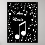 I Am Music Poster_ by Elenne Boothe posters