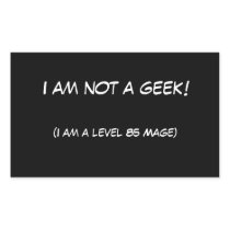 I am not a geek!