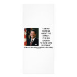 I Am Not Worried About The Deficit (Reagan) Quote Customized Rack Card