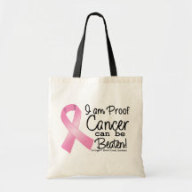 I am Proof Breast Cancer Can Be Beaten Bag