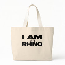 I AM RHINO TOTE BAGS