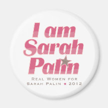 I Am Sarah Palin Fridge Magnet