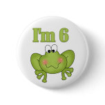 I am Six Frog Button