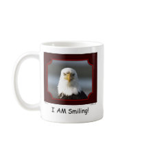 "I AM Smiling!" Bald Eagle Mug