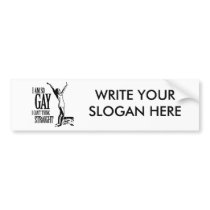 I Am So Gay I Can't Think Straight Bumper Sticker