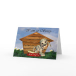 I am so Sorry, Sorry Card with sad puppy