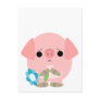 "I am sorry" Cute Cartoon Piglet postcard