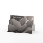 I am sorry - rose card in b&w