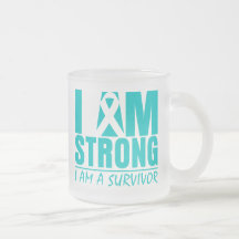 I am Strong - I am a Survivor - Ovarian Cancer Mug