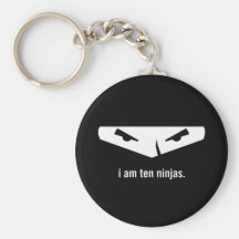 i am ten ninjas keychains