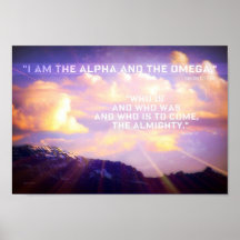 I AM The Alpha and the Omega Poster 12.63 x 8.66