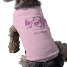 I am the big sister purple pet clothing