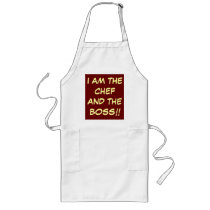 " I am The Chef andThe Boss" Aprons