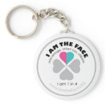 I AM THE FACE Pink and Blue Keychain