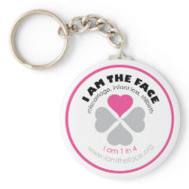 I AM THE FACE Pink Keychain
