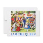 I AM THE QUEEN OF WONDERLAND INVITE