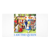 I AM THE QUEEN OF WONDERLAND PICTURE CARD