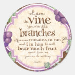 I Am the Vine Scripture Stickers