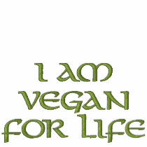 I Am Vegan For Life. Green. Slogan. Custom