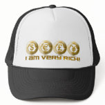 I am very rich! Dollars pound euro yen - futuristi Trucker Hats