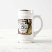 I Am Who I Am Says I Am Steins - White Flower II Coffee Mug