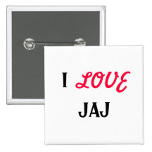 I, AMOUR, JAJ BADGES AVEC AGRAFE
