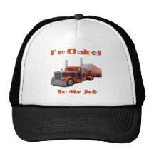 i'm chained to my job 2 trucker hat
