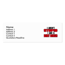 I Are A Dirt Biker - Profile Card Business Card