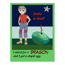 I asked for a dragon postcards