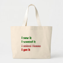 I Asked Nonno Tote Bags