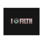 I Bang FILTH Dubstep dirty Electro Dub Grime DJ Post Card