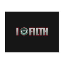 I Bang FILTH Dubstep dirty Electro Dub Grime DJ Post Card