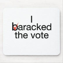 I Baracked the vote Mouse Pad