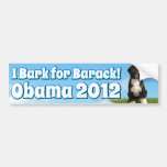 I Bark for Barack, Bo the First Dog Obama Bumper Stickers