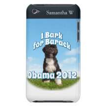 I Bark for Barack, Bo the First Dog Obama iPod Touch Case-Mate Case