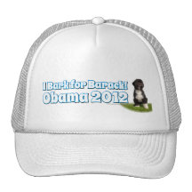 I Bark for Barack, Bo the First Dog Obama Mesh Hats